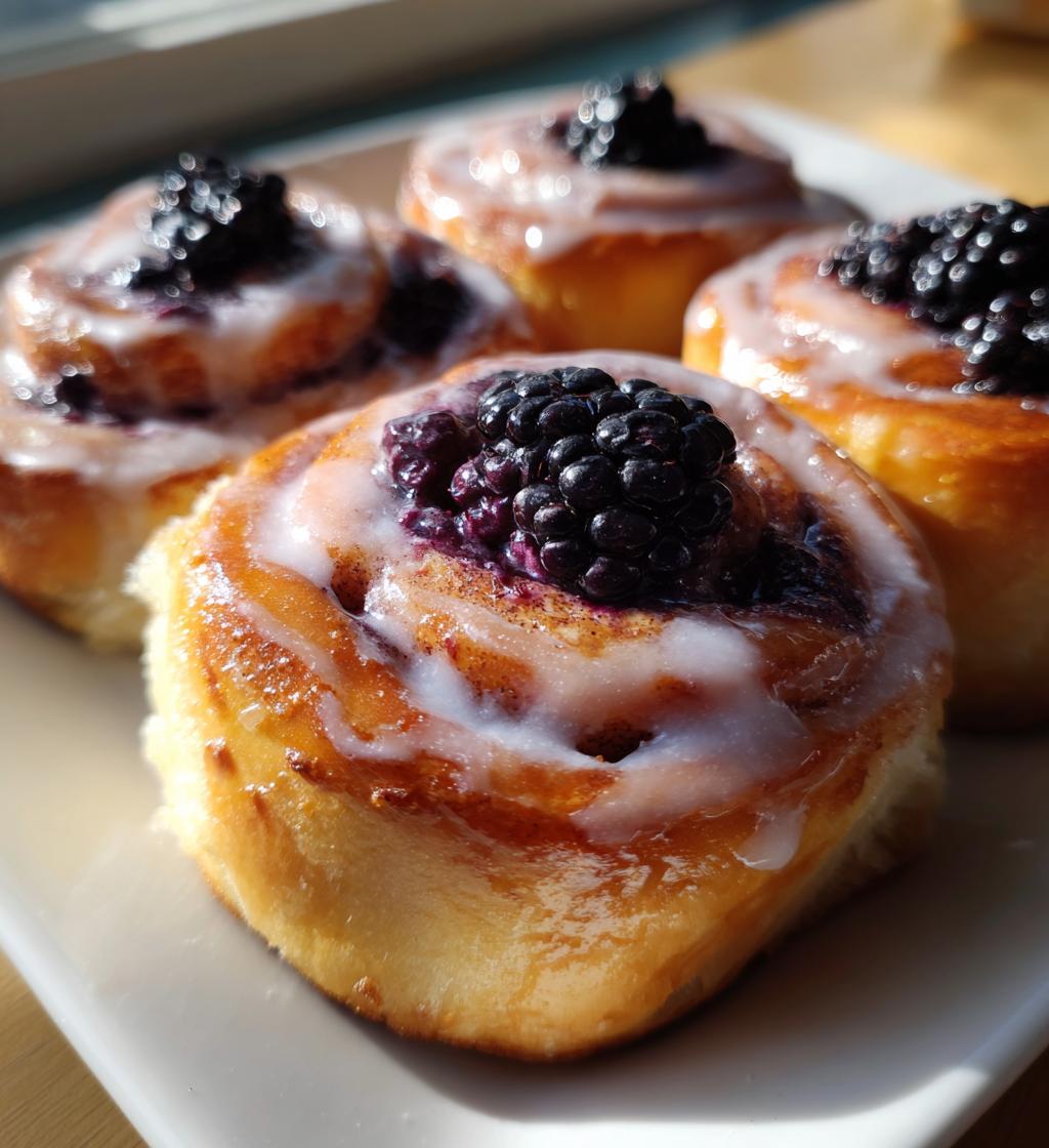 blackberry cinnamon rolls