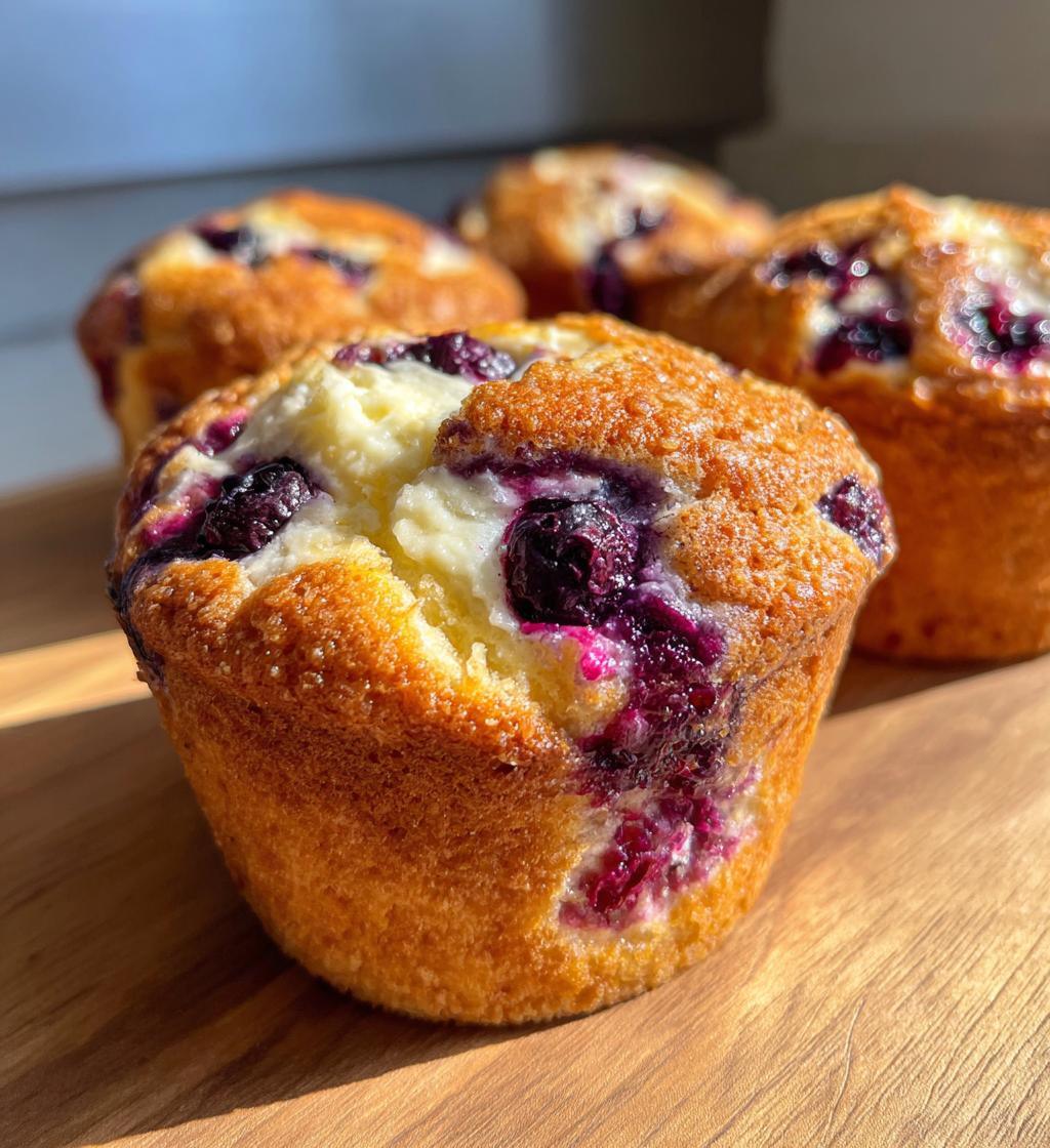 blueberry cream cheese muffins