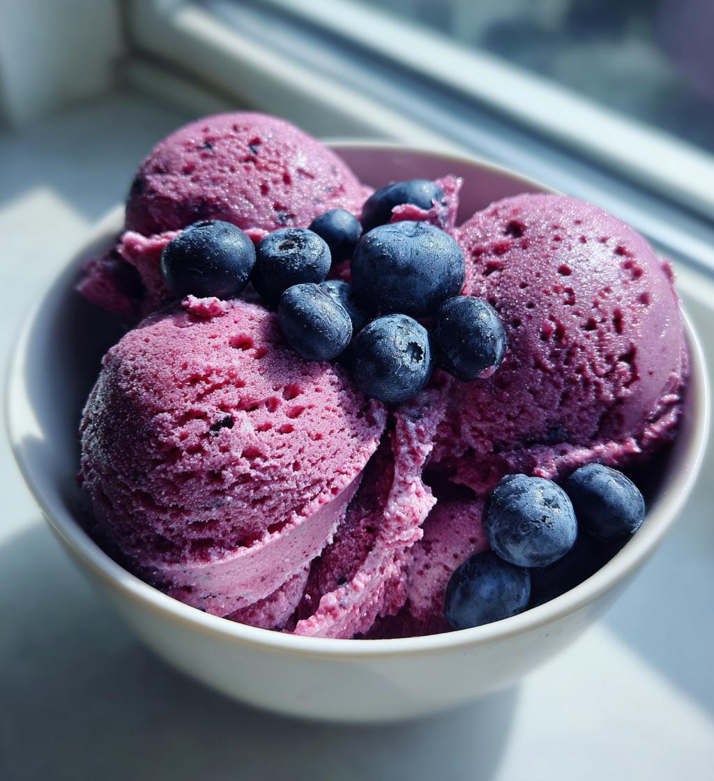 blueberry sorbet