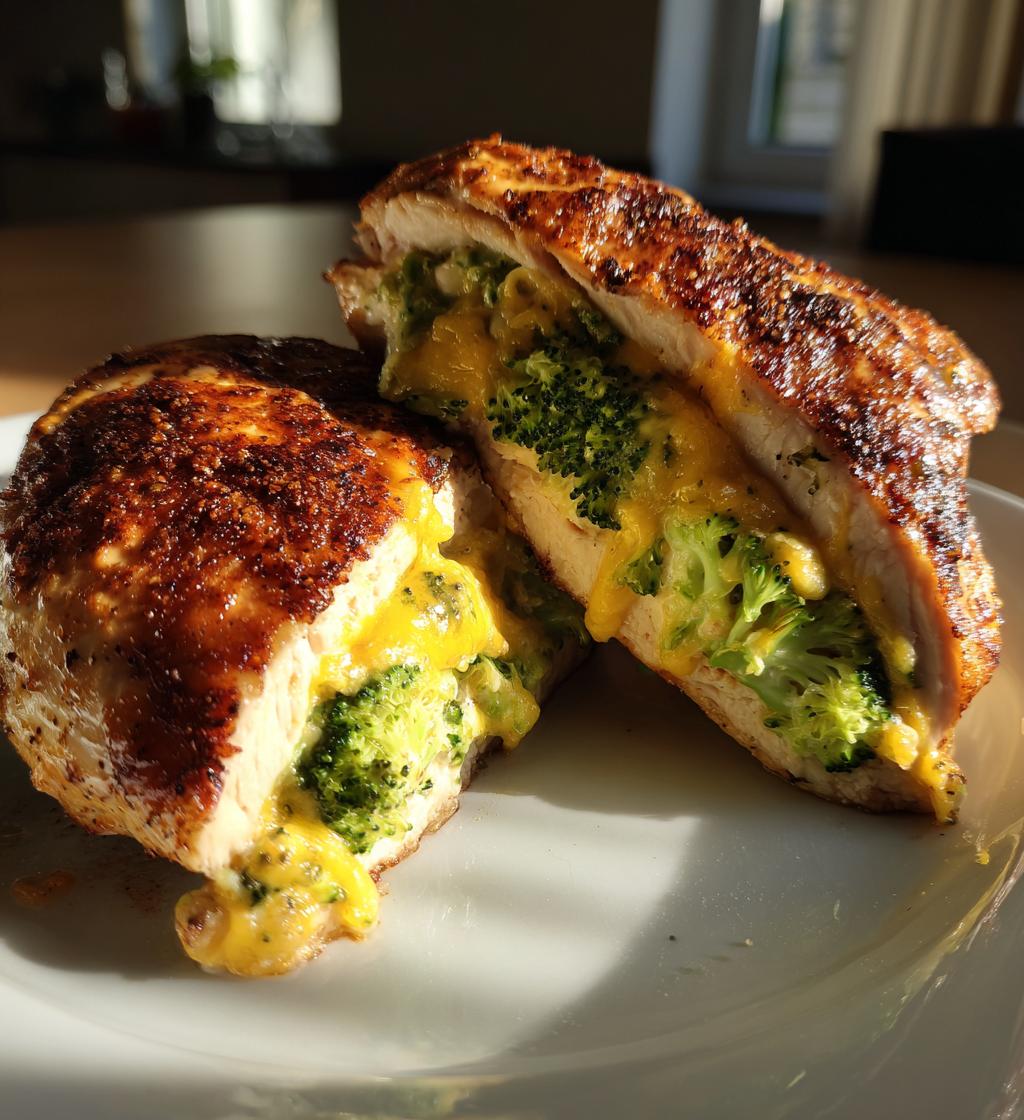 broccoli cheese stuffed chicken breast