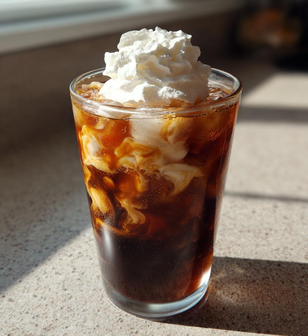 caramel hazelnut iced coffee