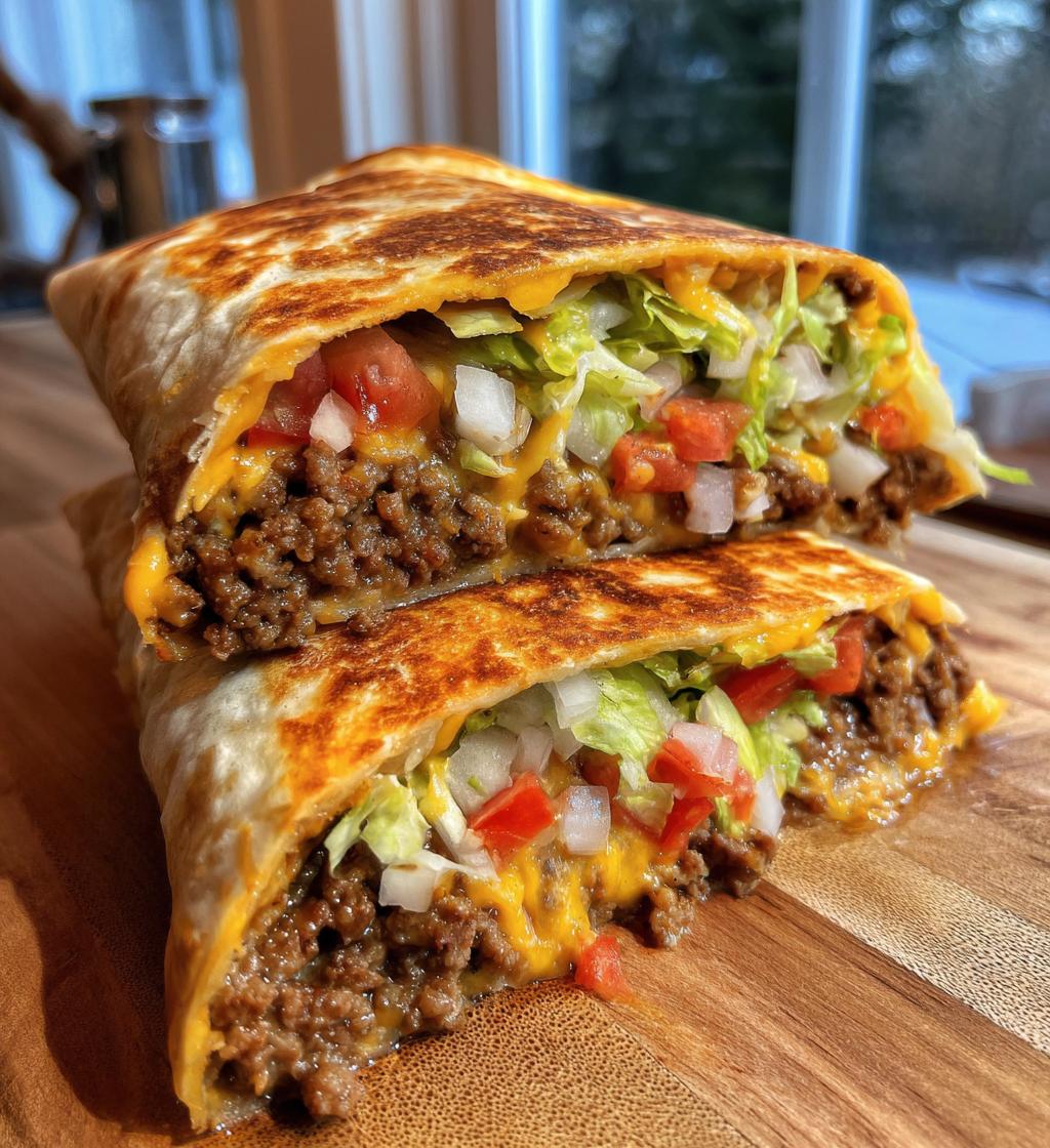 cheeseburger crunch wrap