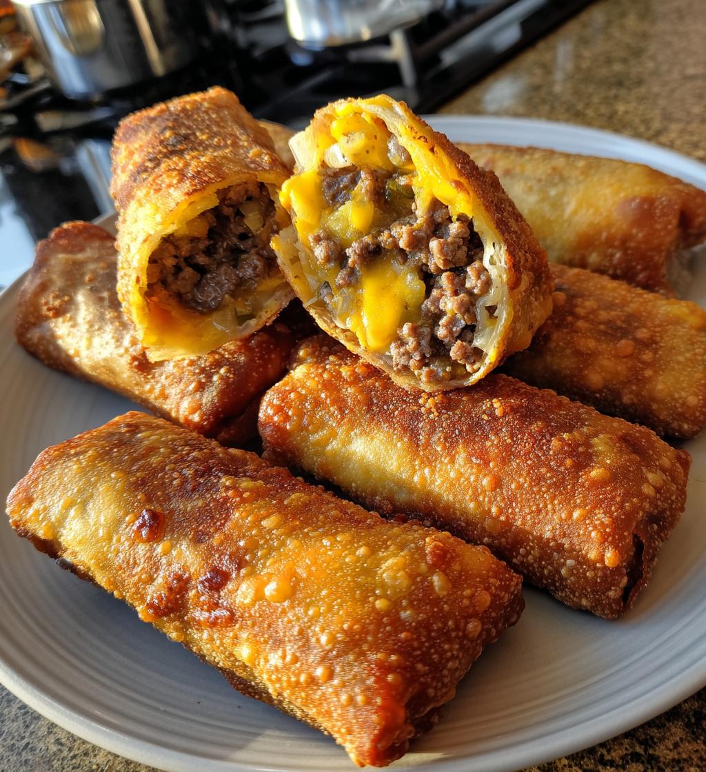 cheeseburger egg rolls a fun twist on a classic