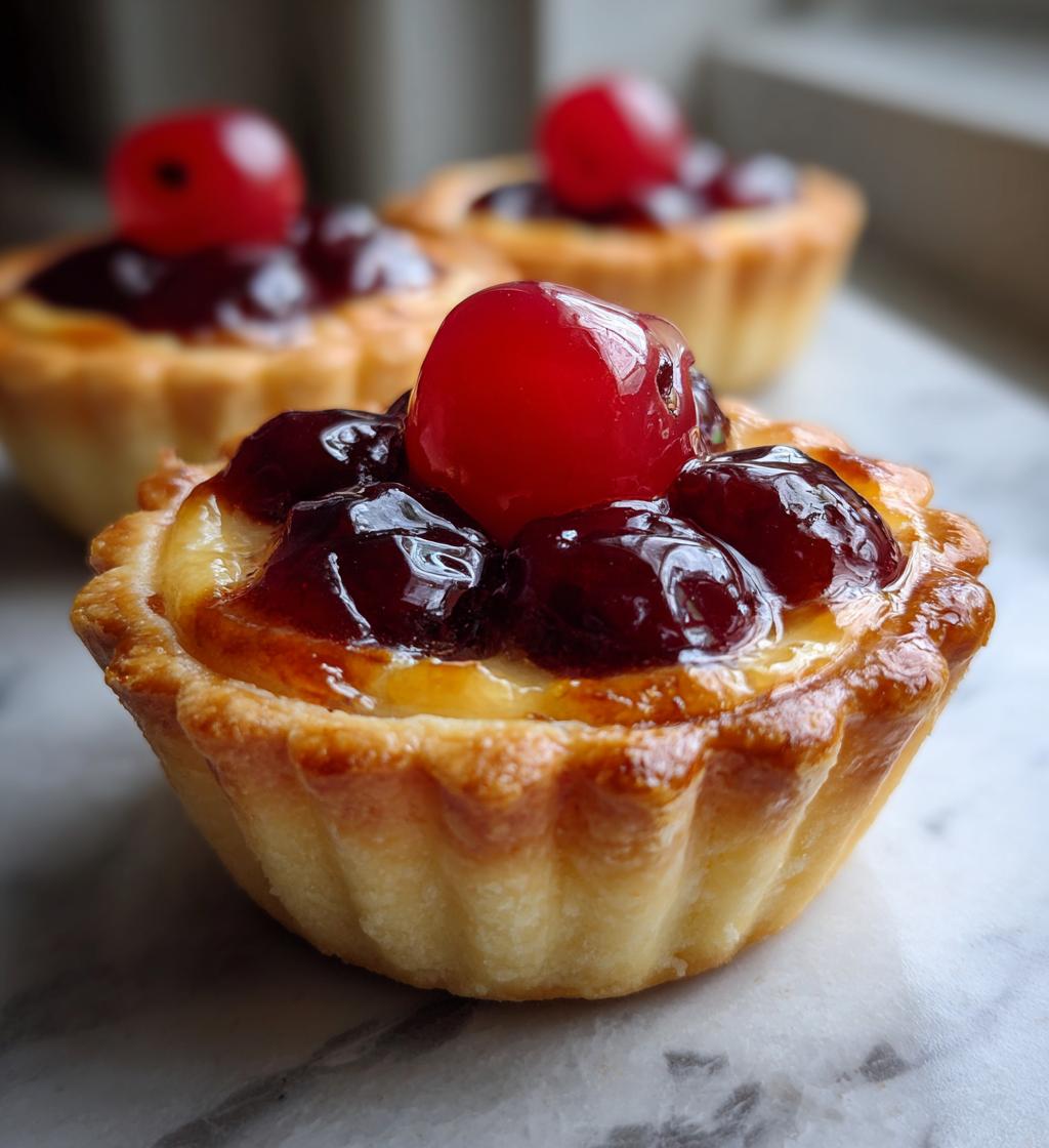 cherry bakewell tartlets