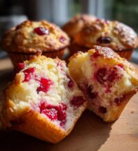 cherry cobbler muffins