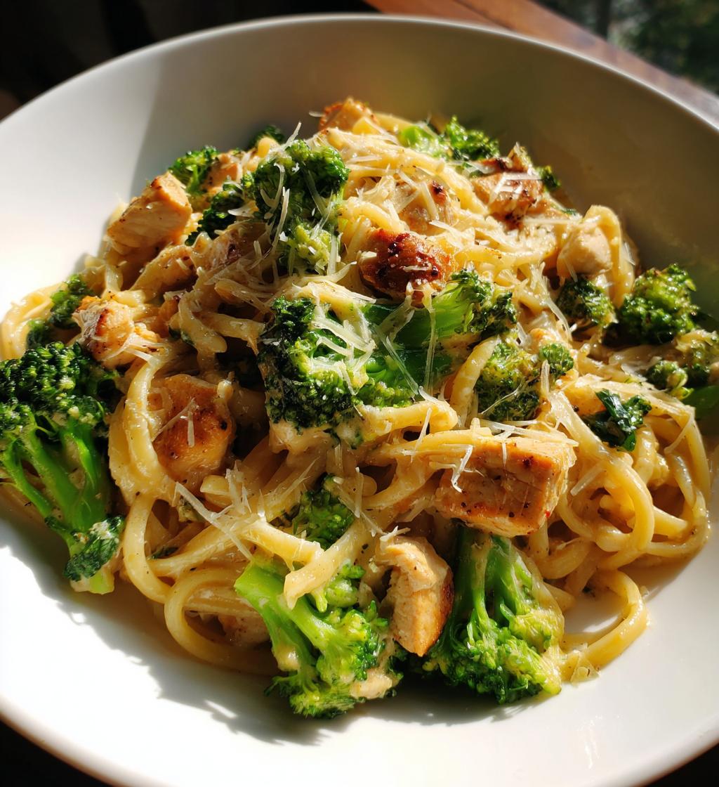 chicken and broccoli pasta