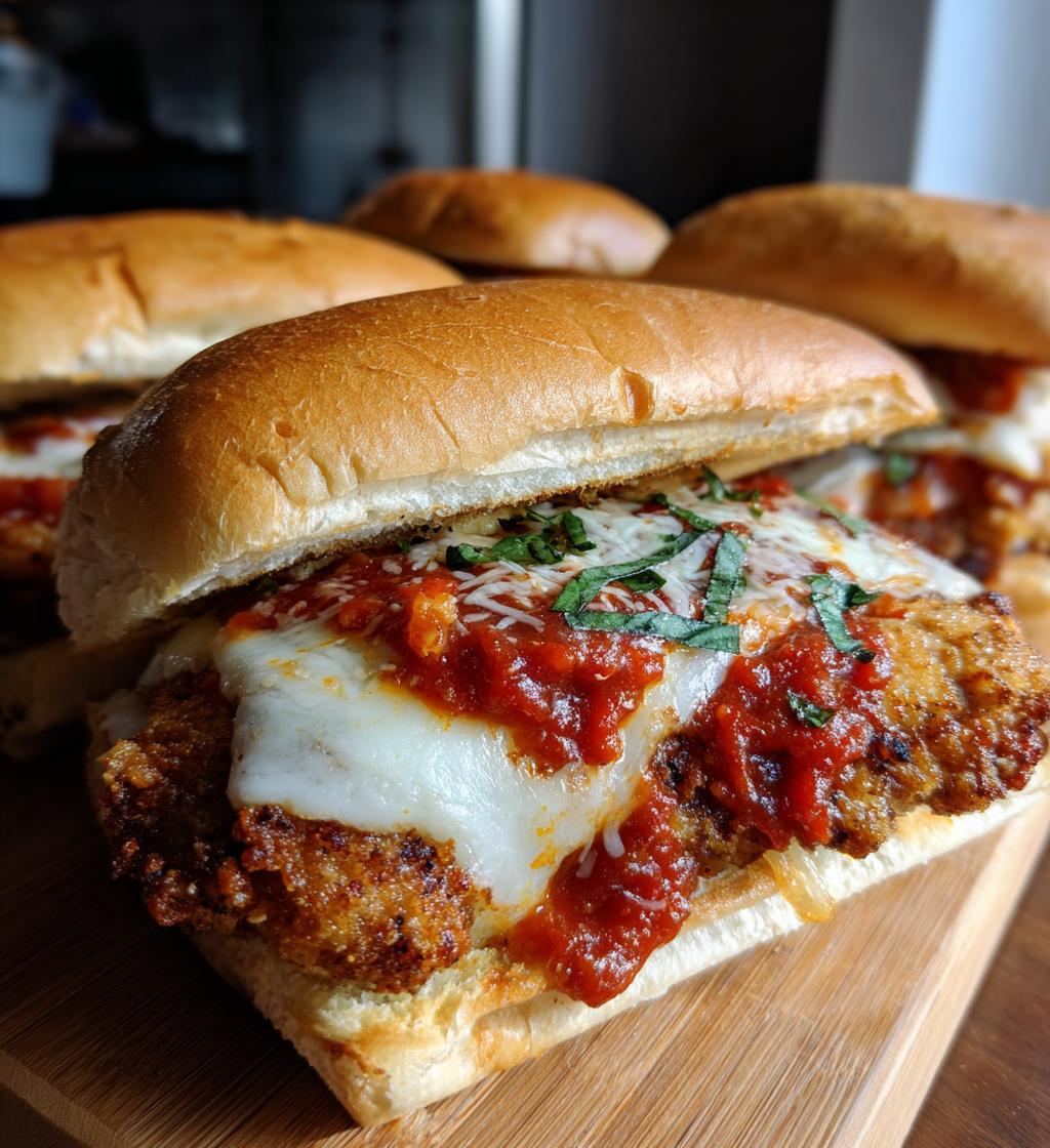 chicken parmesan sandwiches