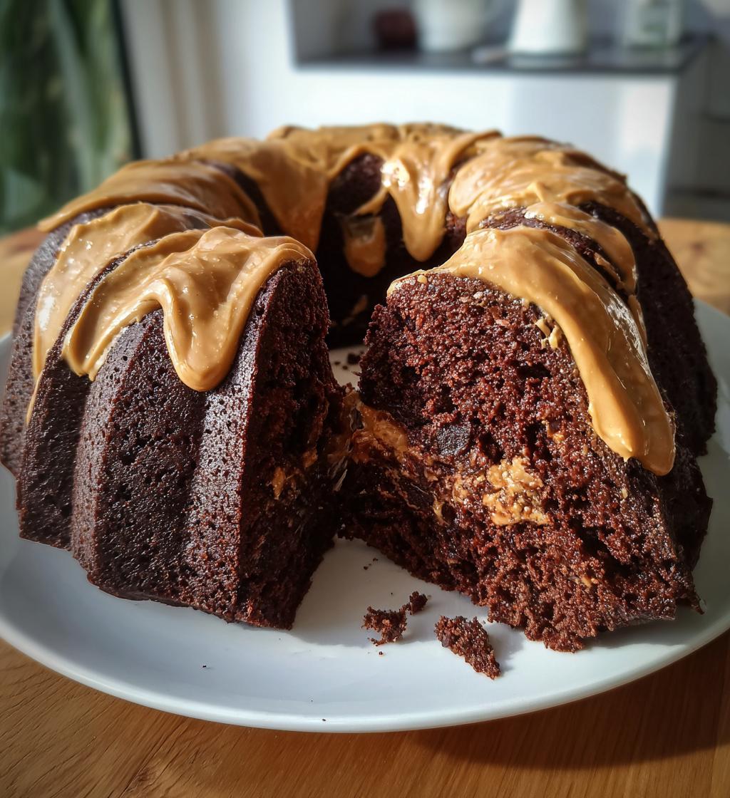 chocolate peanut butter bundt cake