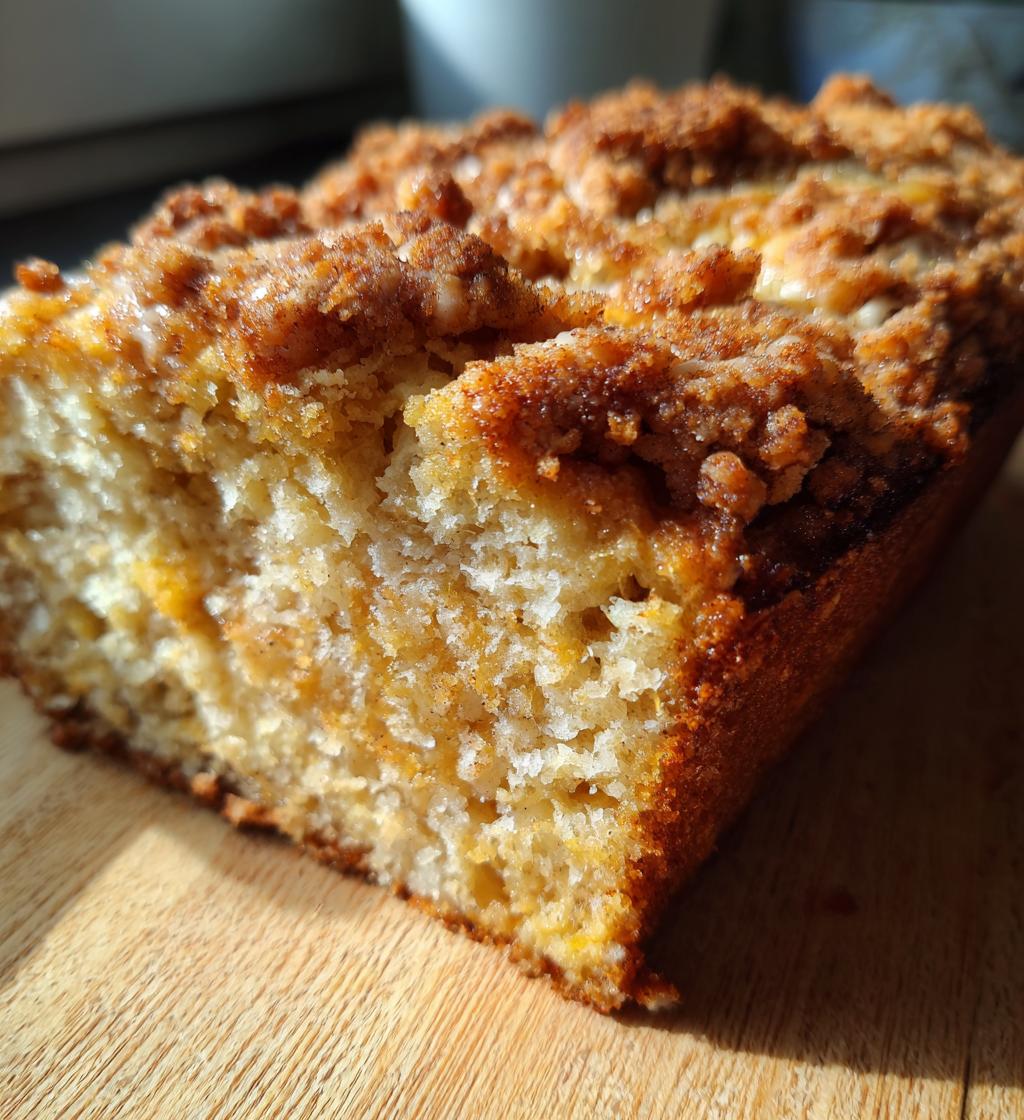 cinnamon crumble banana bread