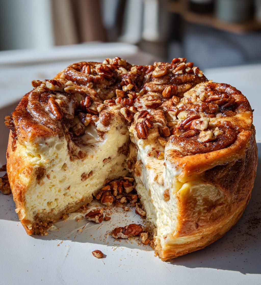 cinnamon roll cheesecake