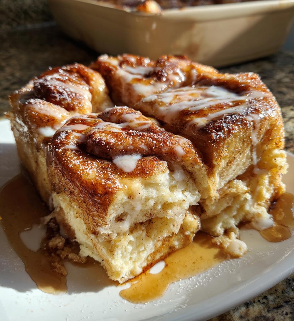 cinnamon roll french toast casserole