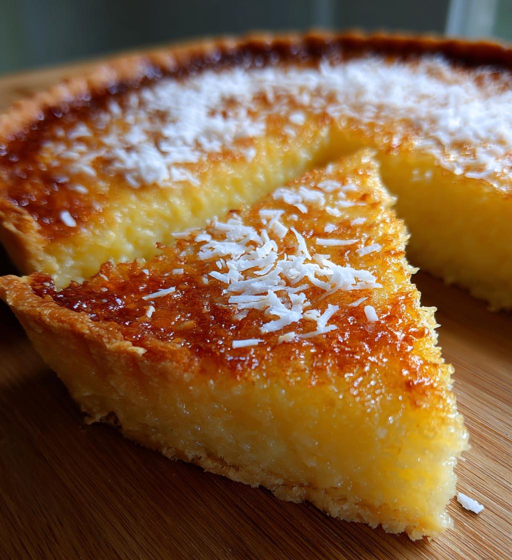 coconut custard pie