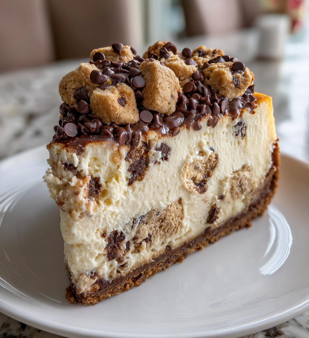 cookie dough cheesecake