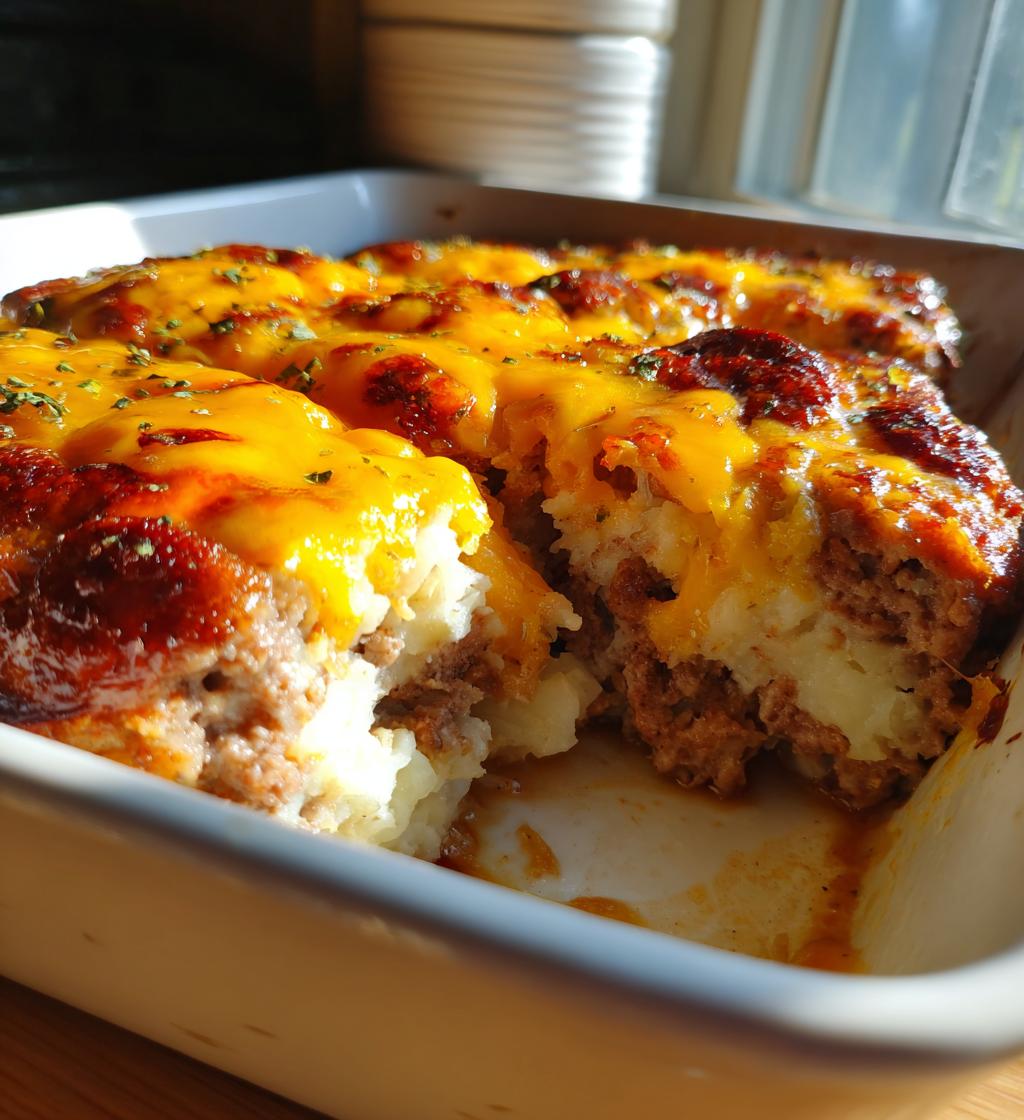 cowboy meatloaf and potato casserole