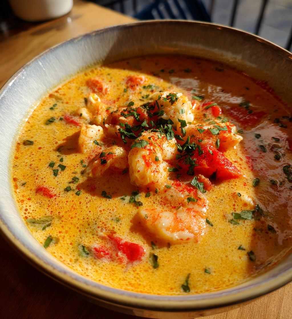 crab and shrimp seafood bisque
