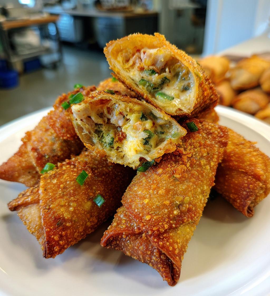 crab cake egg rolls