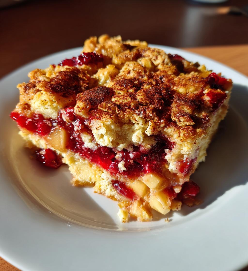 cranberry apple dump cake