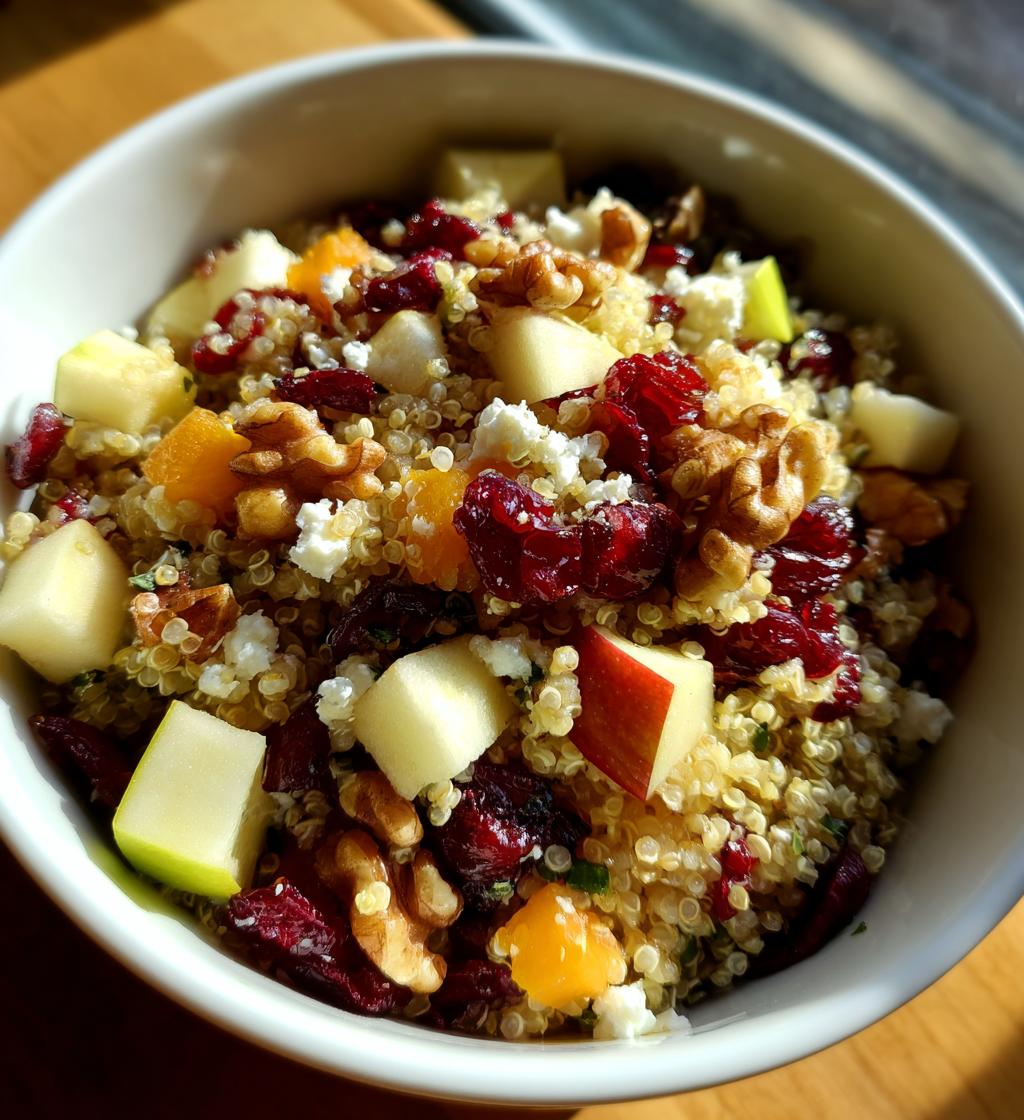 cranberry apple quinoa salad a delightful burst of flavors
