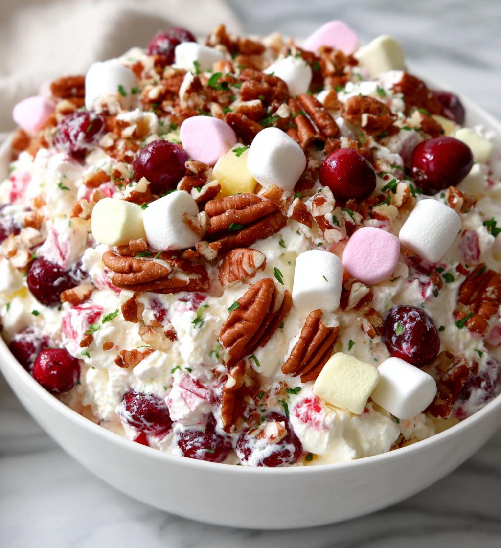 cranberry fluff salad thanksgiving