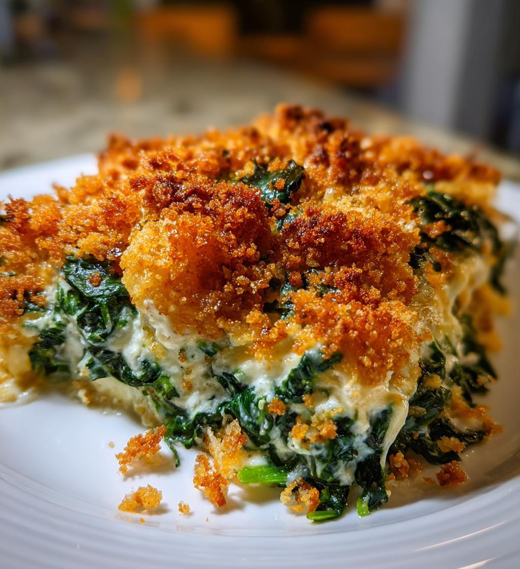 creamed spinach casserole