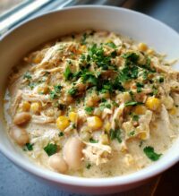 creamy crockpot white chicken chili