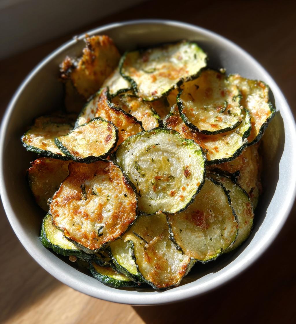 crispy baked zucchini chips