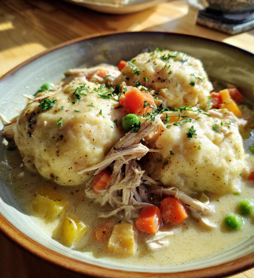 crockpot chicken and dumplings 2