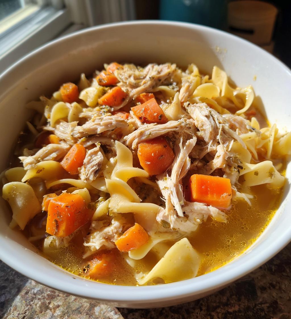 crockpot chicken noodle soup