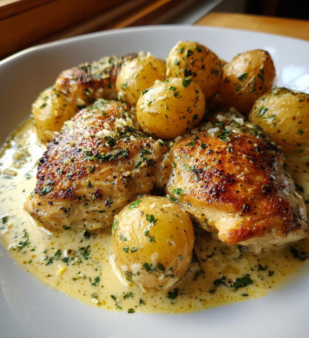 crockpot garlic parmesan chicken and potatoes for busy weeknights