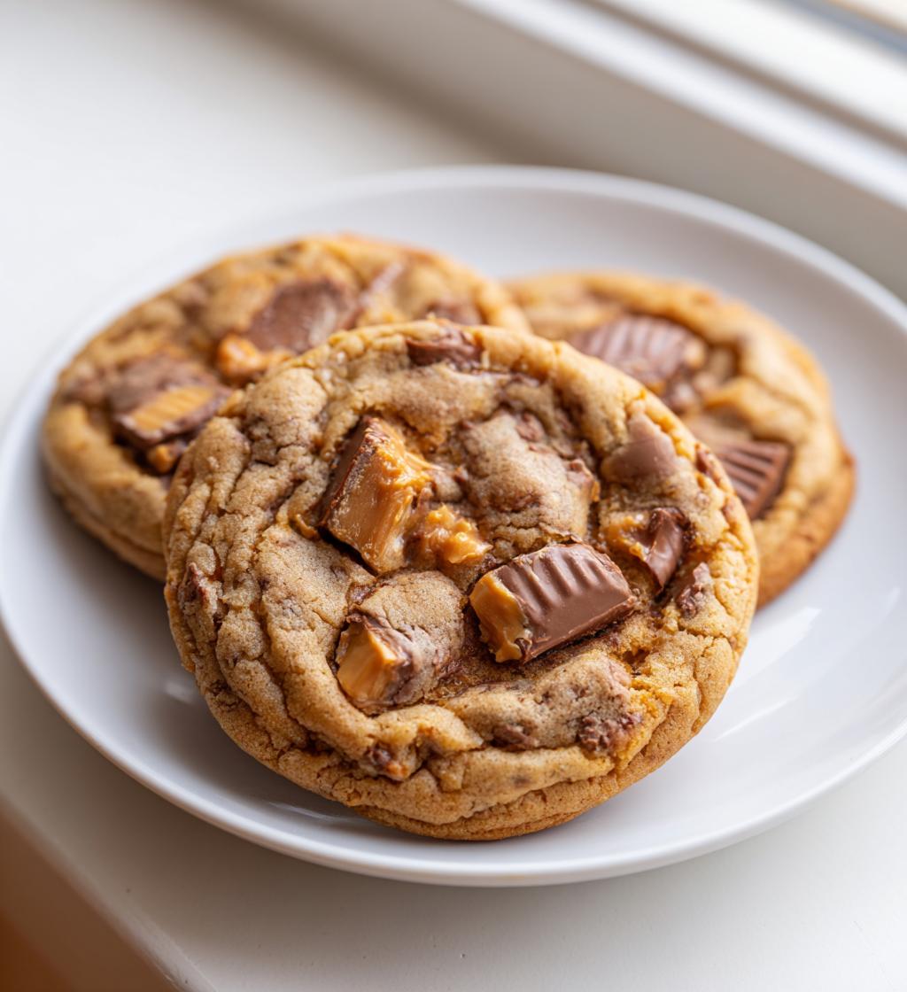 crumbl peanut butter reeses cookies