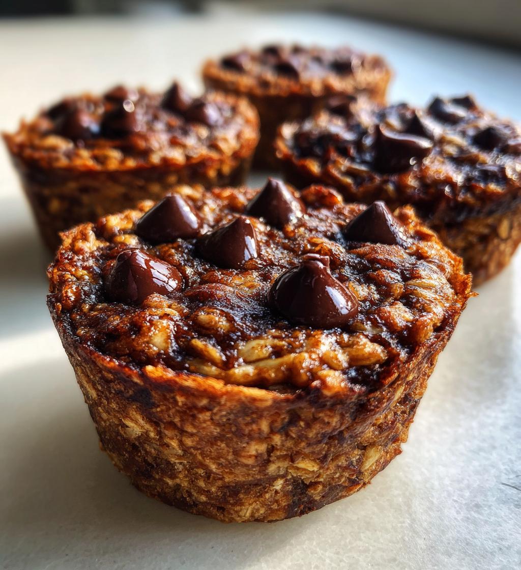 decadent dark chocolate oatmeal cups