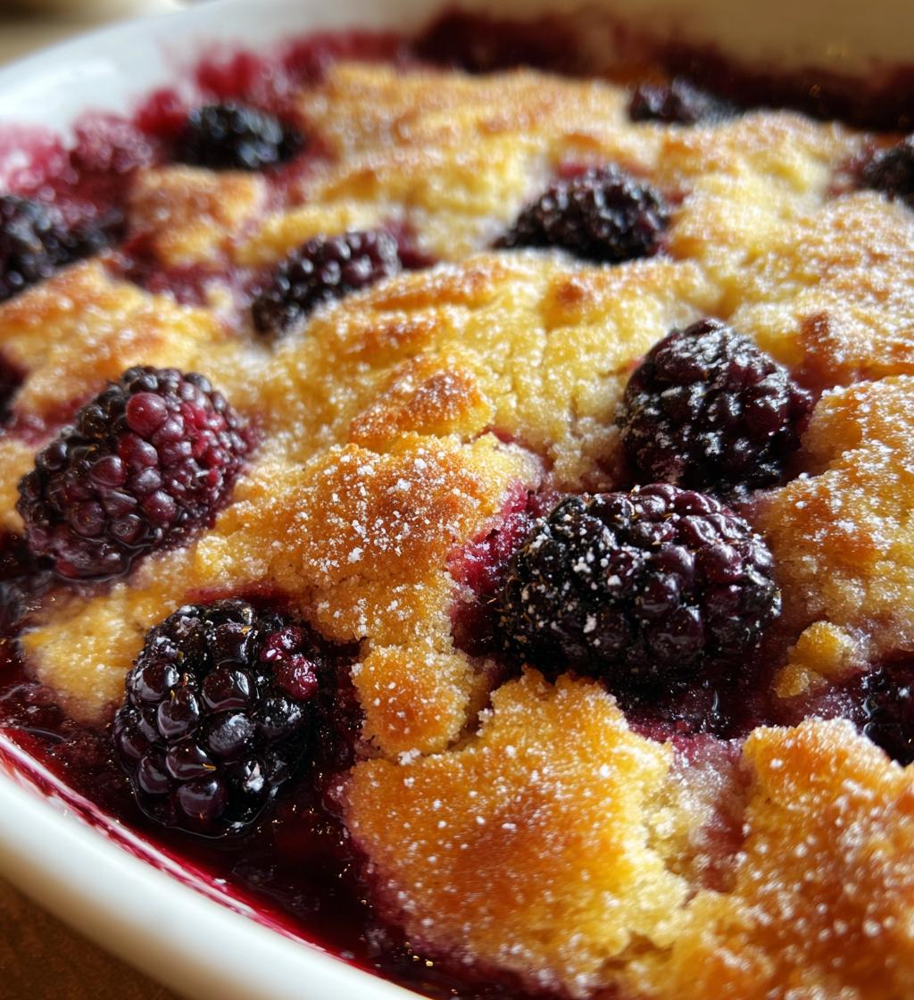easy blackberry cobbler