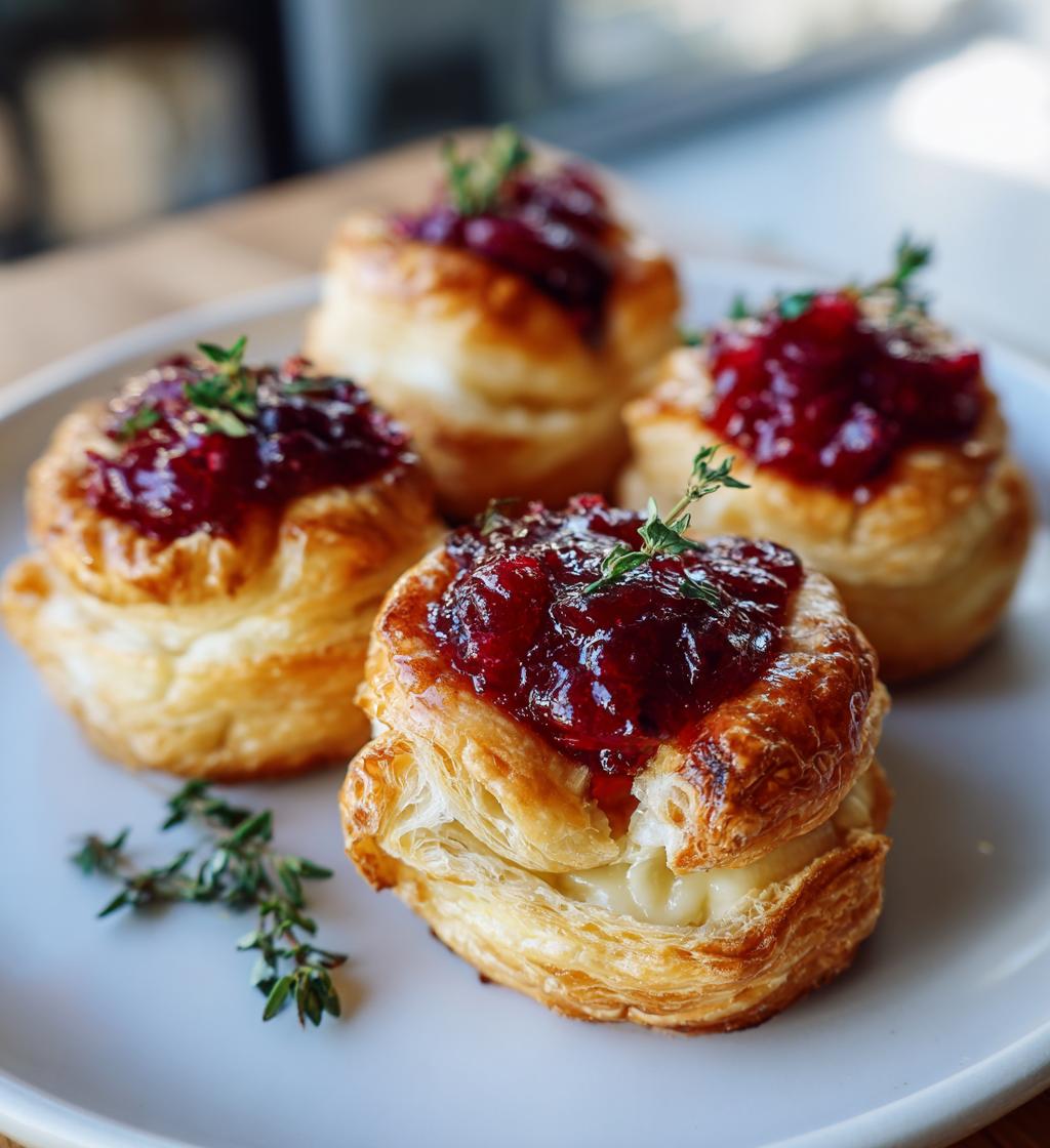 easy cranberry brie bites