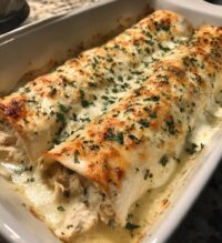 easy creamy white chicken enchiladas