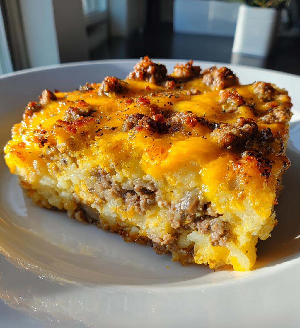 easy hamburger potato casserole