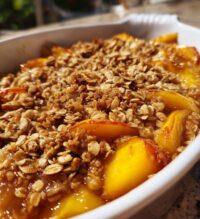 easy peach crisp recipe