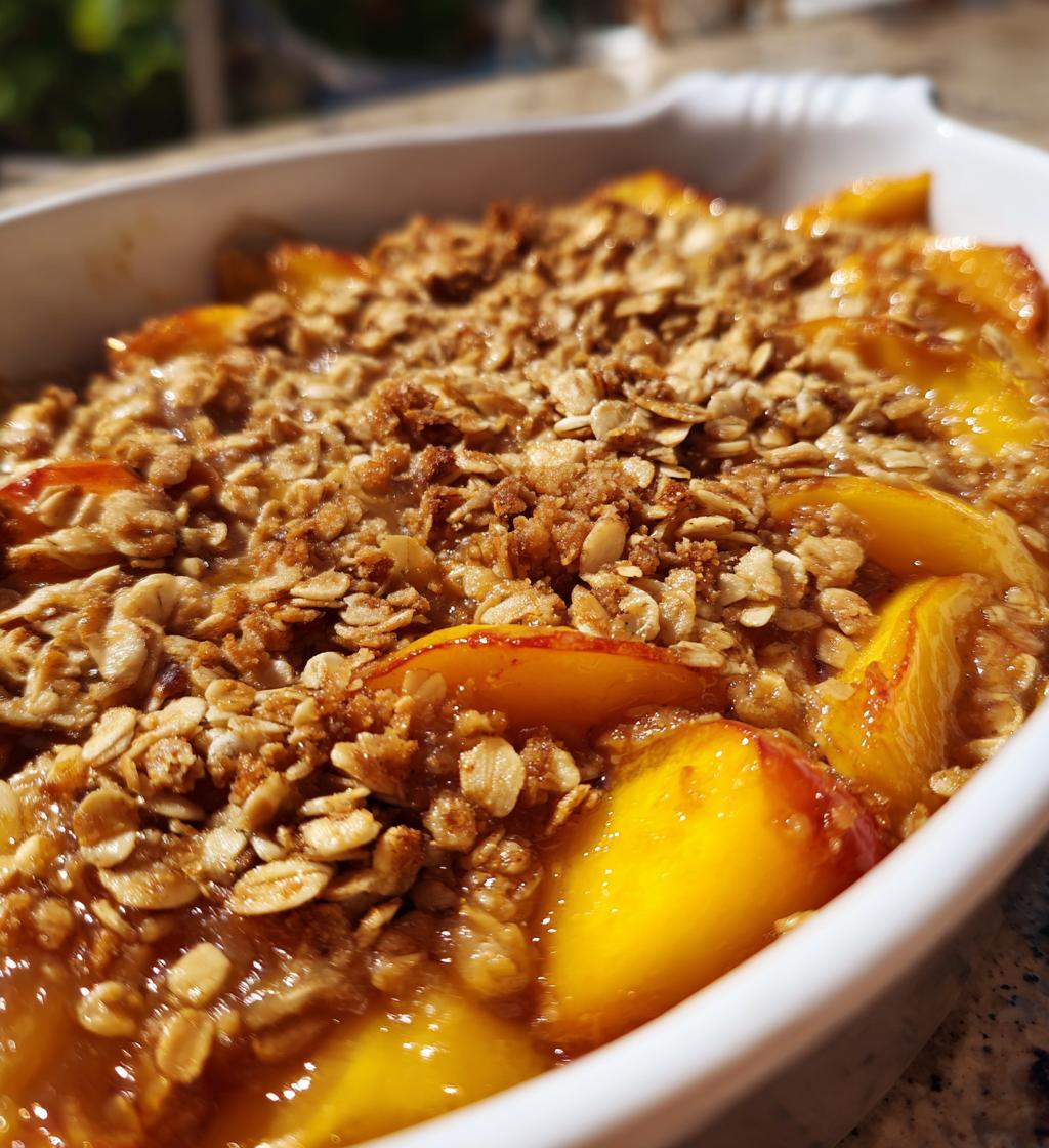 easy peach crisp recipe