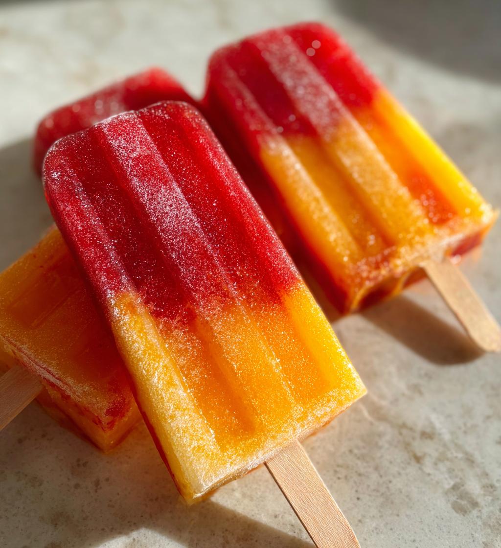 easy strawberry mango popsicles