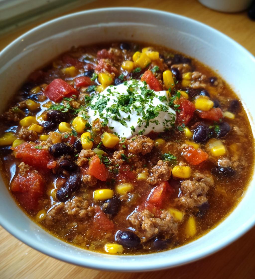 easy taco soup with ranch