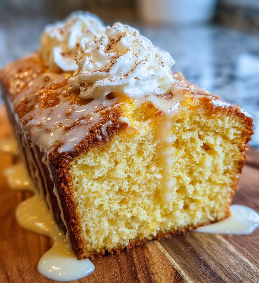 eggnog poke cake