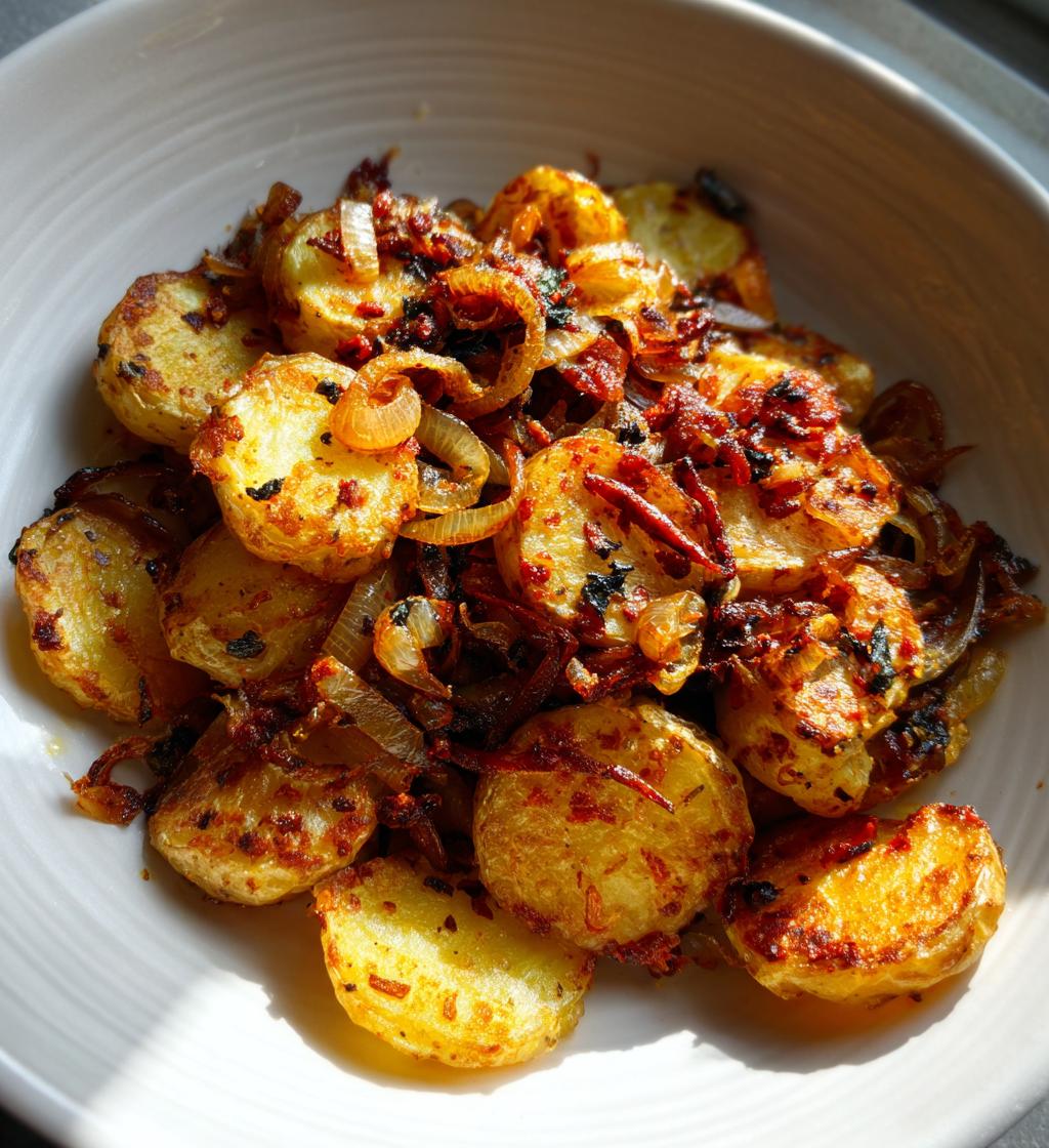 fried potatoes and onions