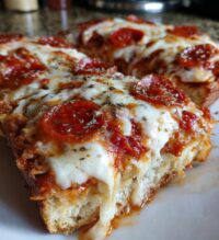 garlic bread pizza