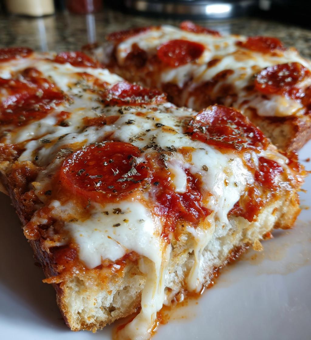garlic bread pizza
