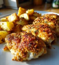 garlic parmesan chicken and potatoes perfect one pan dinner