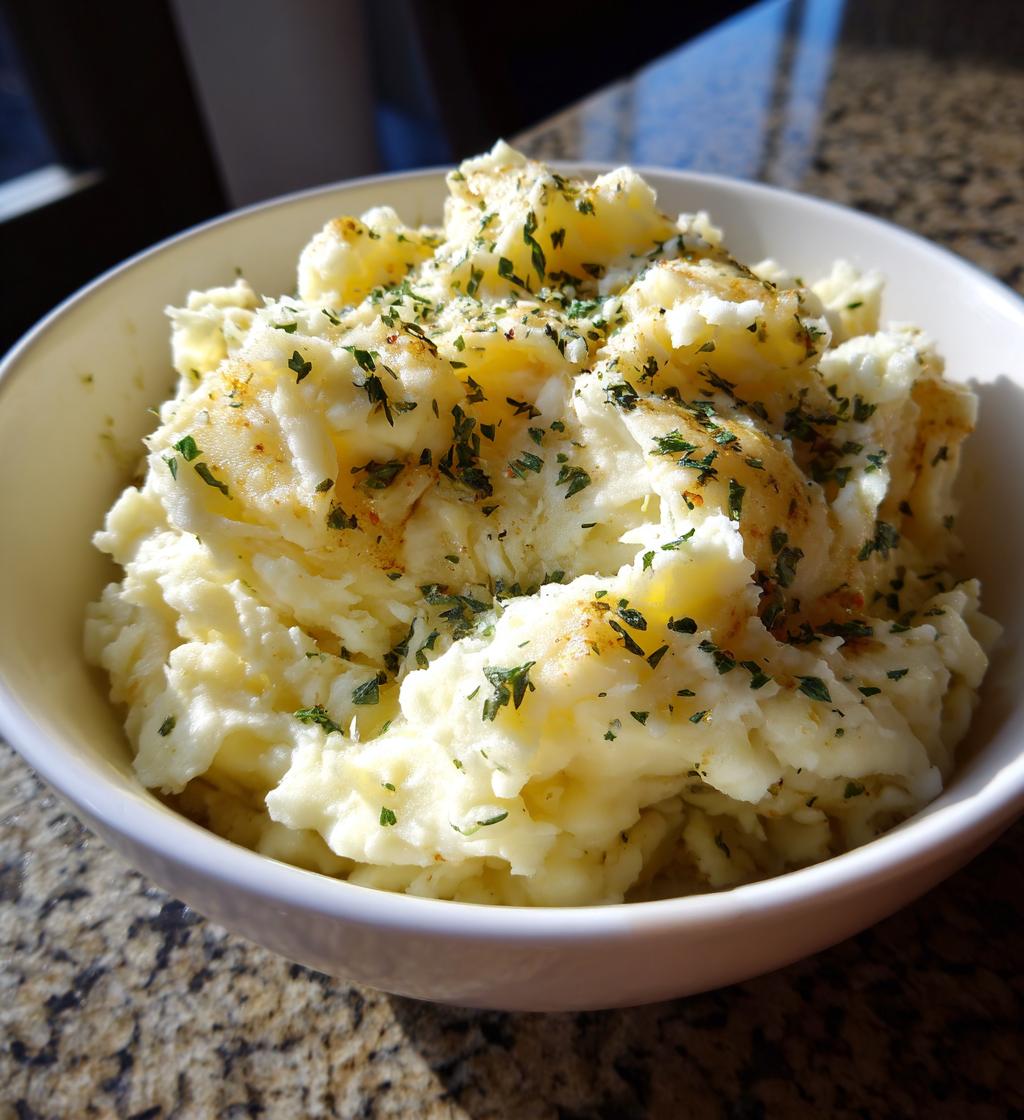 garlic parmesan mashed potatoes