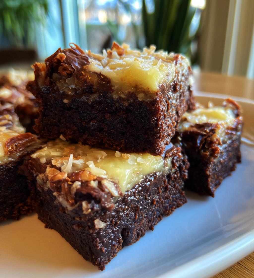 german chocolate brownies