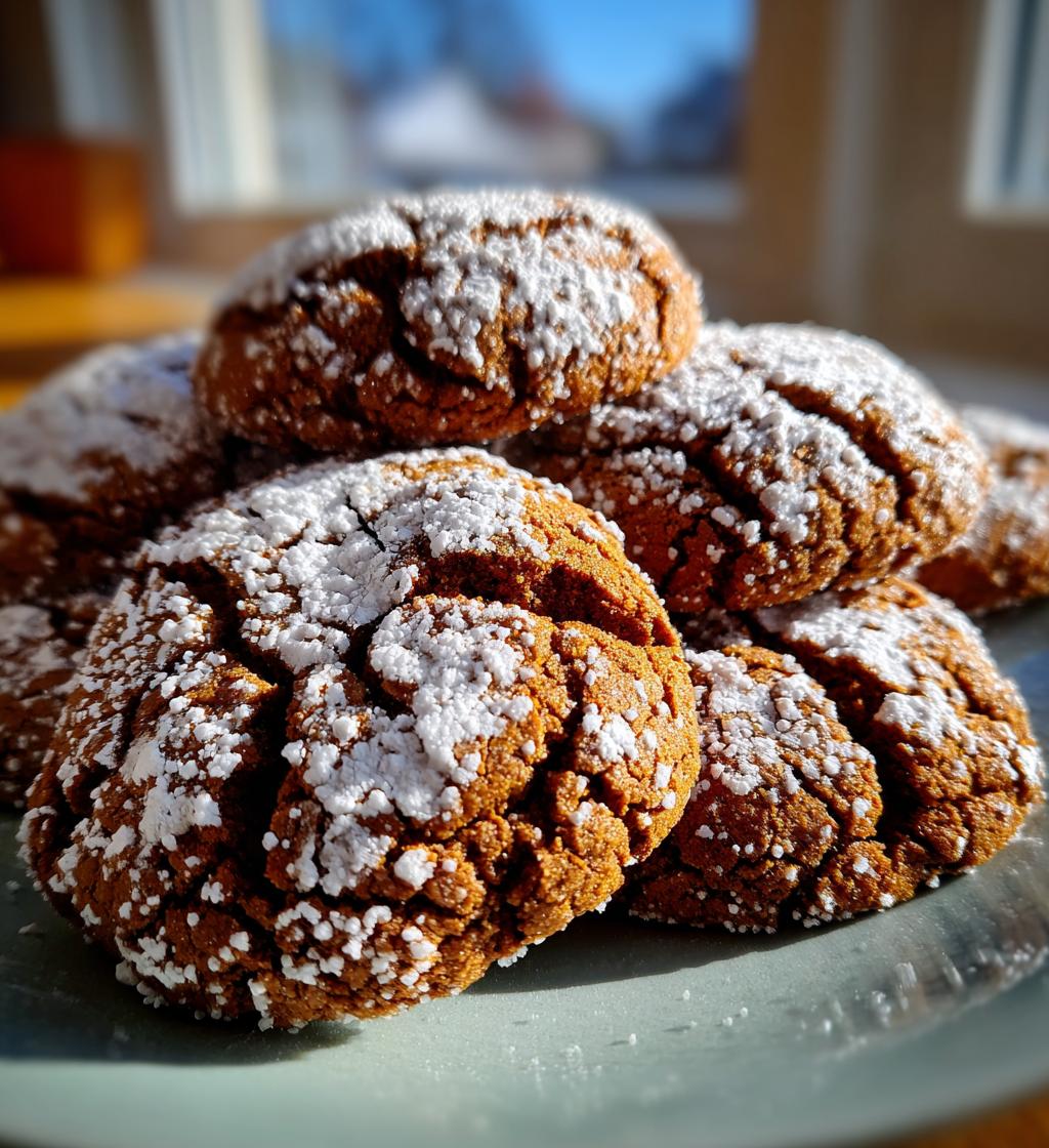 gingerbread crinkle cookies