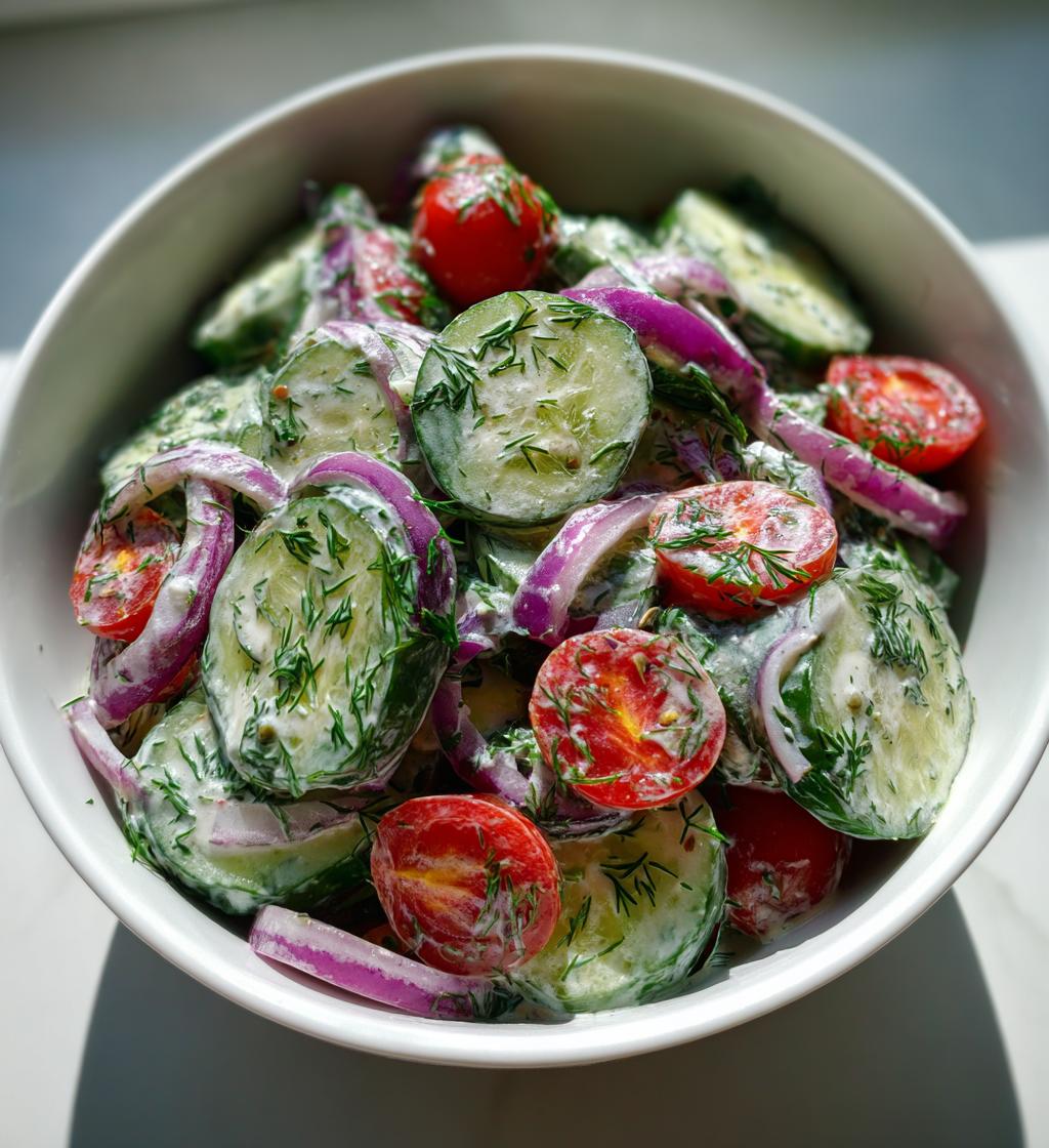 grandmas cucumber salad