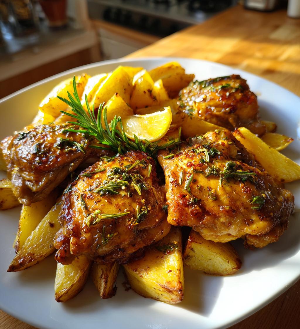 greek lemon chicken and potatoes recipe