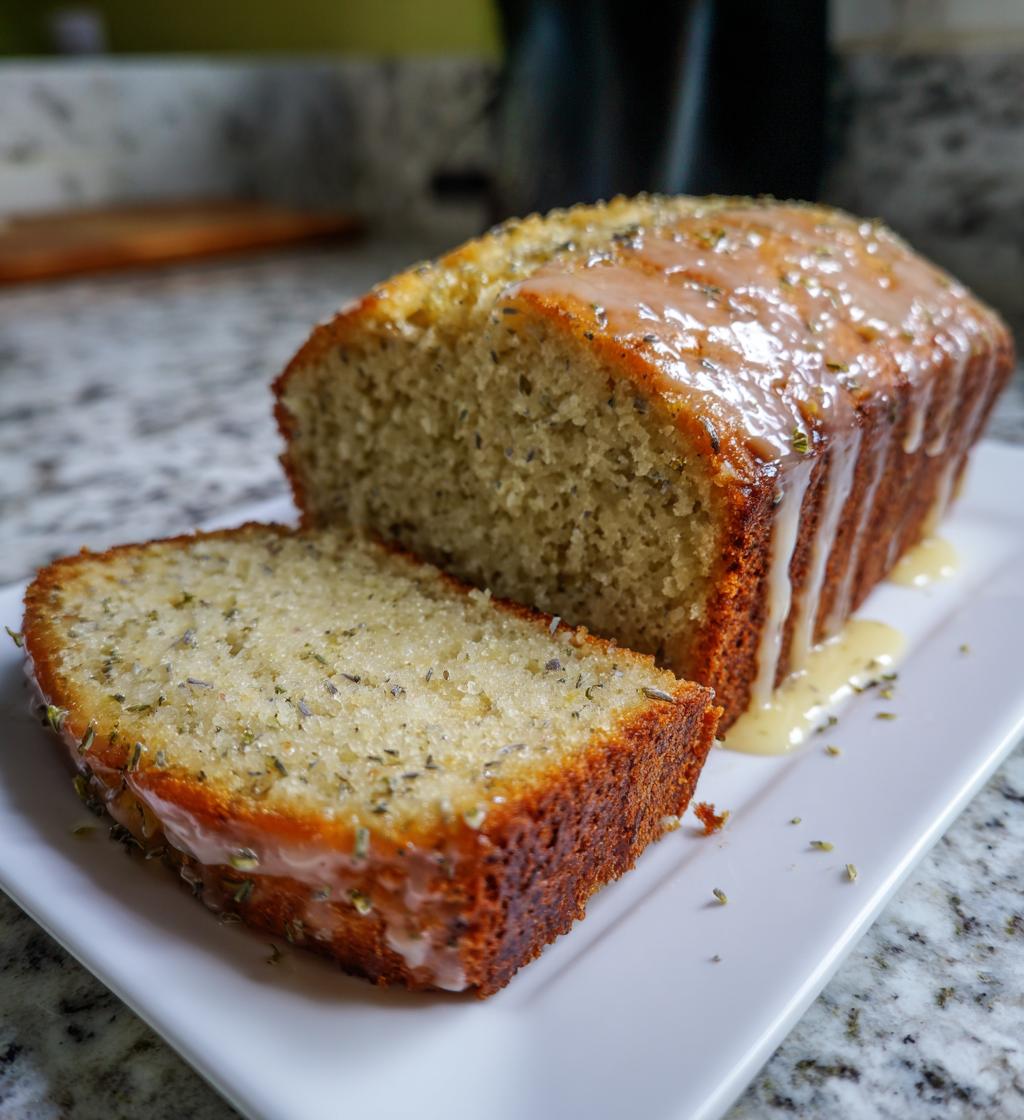 grey lavender cake with honey lemon glaze recipe